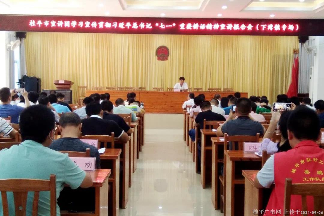 桂平市宣講團(tuán)到下灣鎮(zhèn)開展學(xué)習(xí)宣傳貫徹習(xí)近平總書記“七一”重要講話精神宣講報(bào)告會