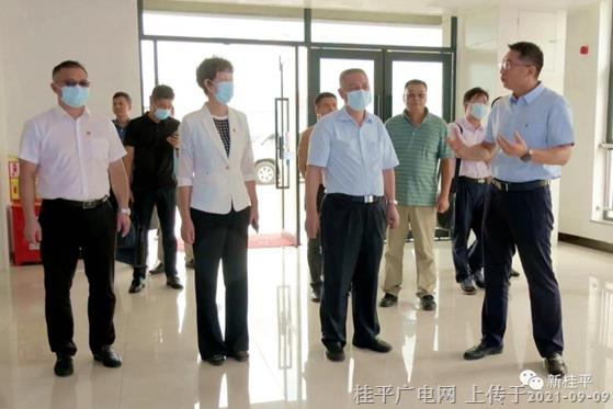 自治區(qū)交通運輸廳領(lǐng)導到桂平市調(diào)研并上黨課