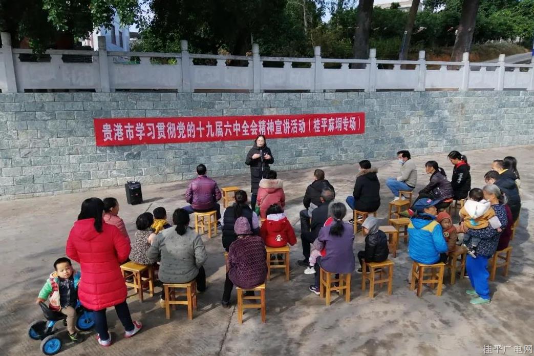 貴港市理論宣講人才庫成員到麻垌鎮(zhèn)開展學(xué)習(xí)貫徹黨的十九屆六中全會(huì)精神宣講活動(dòng)