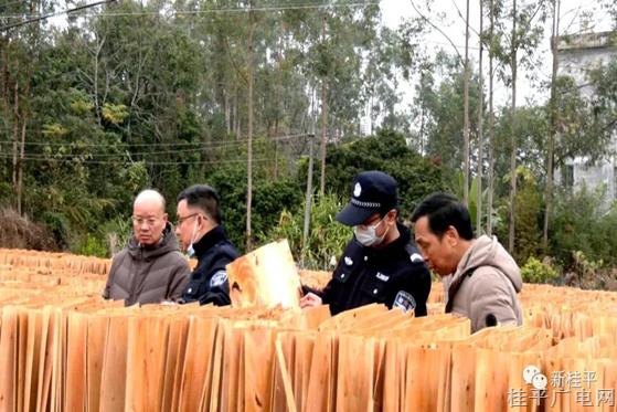 桂平市自然資源局,、市公安局森林警察大隊聯合開展松木及其制品檢疫檢查專項行動