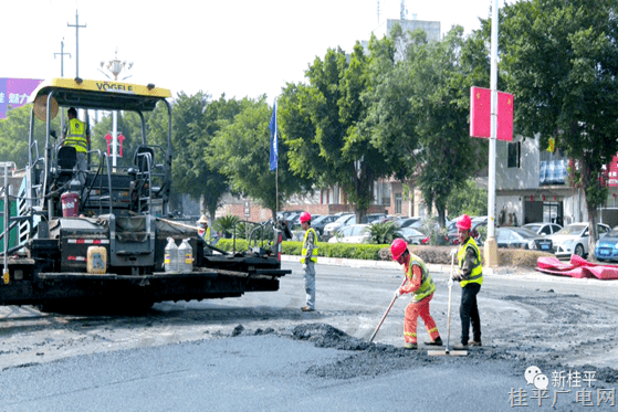 【非凡十年】桂平市四路改造工程西山路段改造建設(shè)如火如荼推進中