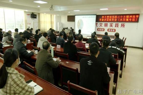 學(xué)習(xí)貫徹黨的二十大精神桂平市宣講團(tuán)報(bào)告會(huì)（木樂(lè)鎮(zhèn)專(zhuān)場(chǎng)）開(kāi)講
