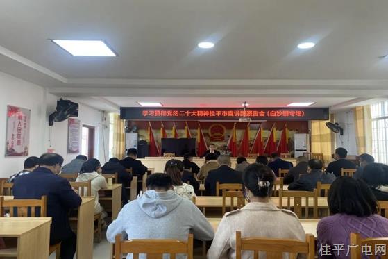 學(xué)習(xí)貫徹黨的二十大精神桂平市宣講團(tuán)報(bào)告會(huì)（白沙鎮(zhèn)專場(chǎng)）開講