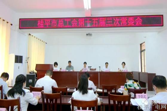 桂平市召開總工會第十五屆三次常委會、十五屆三次全委會