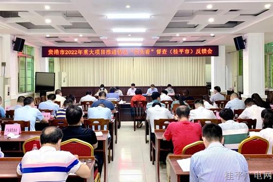 貴港市2022年重大項(xiàng)目推進(jìn)情況“回頭看”督查組到我市召開項(xiàng)目督查情況反饋會(huì)