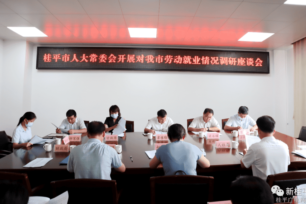 市人大常委會開展桂平市勞動就業(yè)情況調(diào)研
