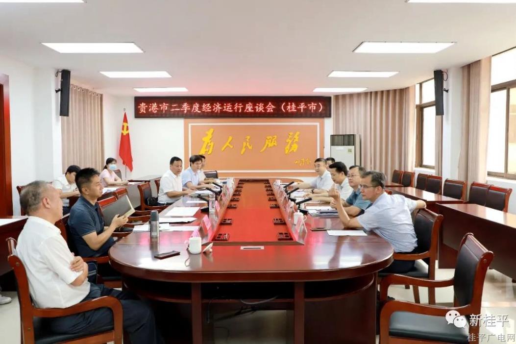 貴港市領(lǐng)導到我市調(diào)研二季度經(jīng)濟運行工作