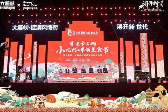 2023年貴港市富硒小龍蝦啤酒美食節(jié)暨大藤峽·桂澳風(fēng)情街迎新暖街歡樂(lè)派活動(dòng)在桂平市盛大開(kāi)幕