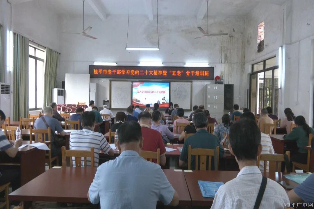 桂平市舉辦老干部學(xué)習(xí)黨的二十大精神暨“五老”骨干培訓(xùn)班