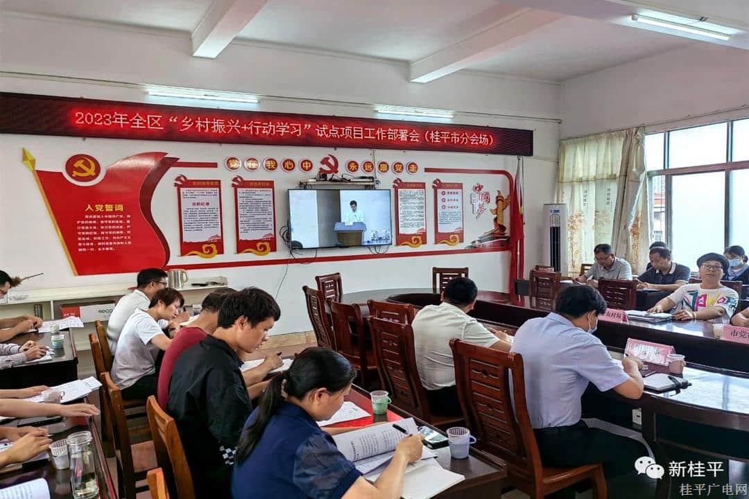 桂平市組織參加2023年全區(qū)“鄉(xiāng)村振興+行動(dòng)學(xué)習(xí)”試點(diǎn)項(xiàng)目工作部署電視電話會(huì)議