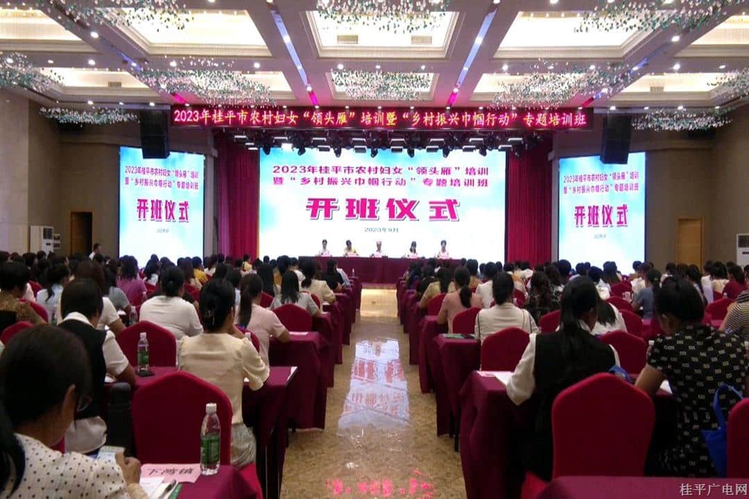 桂平市舉行2023年全市農村婦女“領頭雁”暨“鄉(xiāng)村振興巾幗行動”專題培訓班開班儀式